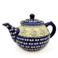 Preview: Bunzlauer Teekanne 1.25 l Dekor Glockenblume