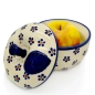 Mobile Preview: Bunzlauer Keramik Apfelbräter 450 ml Margarete mit Apfel