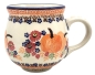 Preview: Polish Pottery Mug Round - Pumpkin Pattern