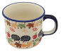 Preview: Polish Pottery Mug Straight - Pattern Igel