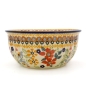 Preview: Bunzlauer Keramik Schale 400 ml Blumenwiese Seitenansicht