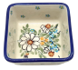 Preview: Polish Pottery Square Dish 150 ml Jasmin view from above