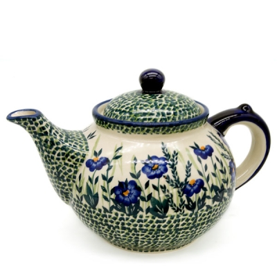 Polish Pottery Teapot 1.2 litre  in Bianca