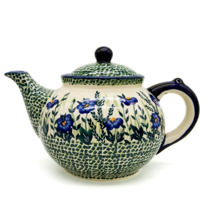 Polish Pottery Teapot 1.2 litre in Bianca