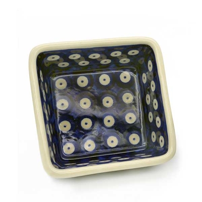Bunzlauer Keramik Schälchen 150 ml Blau-Auge Ansicht von oben