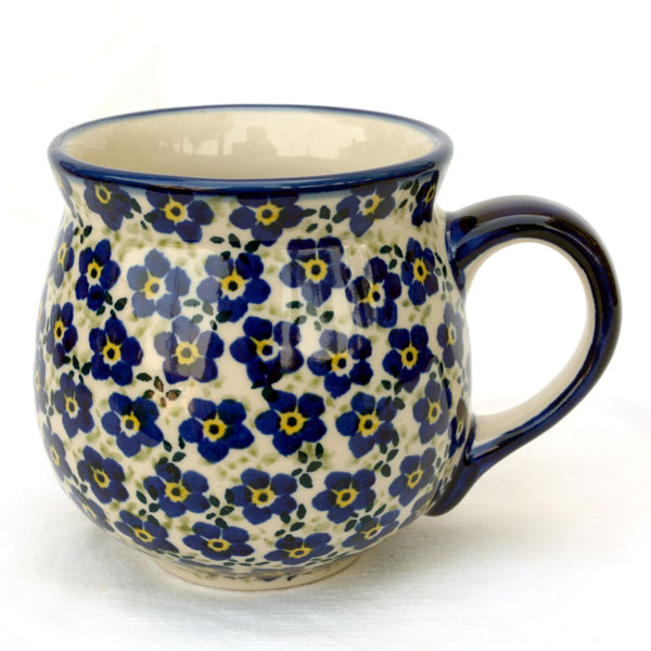Bunzlauer Keramik Tasse BÖHMISCH Becher K090-MC15 Blumen 0,3 Liter, 