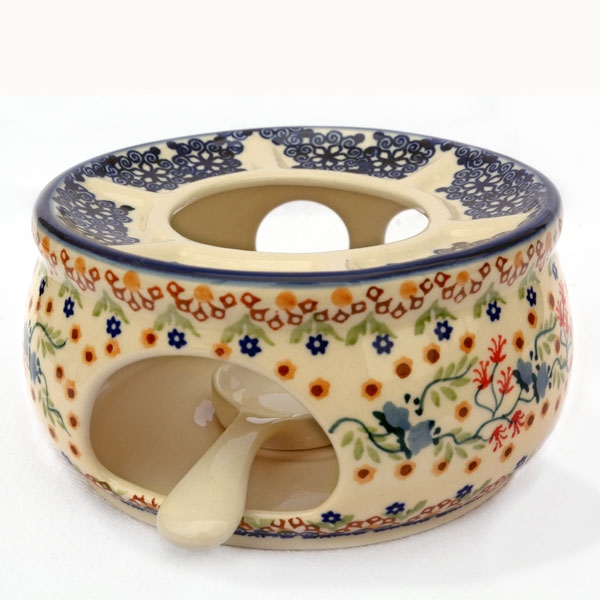 Bunzlauer Keramik Stövchen für Teekanne 1,3Liter Teelicht ø16cm P089-70A 