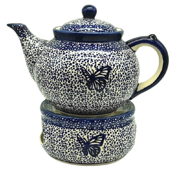 bunzlauer-keramik-teekanne-mit-stoevchen-dekor-blauer-falter