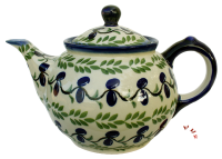 Bunzlauer Teekanne 0,8 L Dekor Oliven