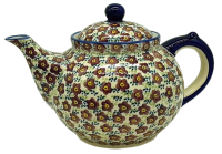 Polish Pottery Teapot 1.2 litre  in Viola mira