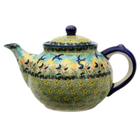 Polish Pottery Teapot - Swallow Pattern