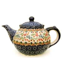 Polish Pottery Teapot - Florac Pattern