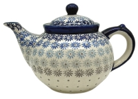 Polish Pottery Teapot - Aster Pattern