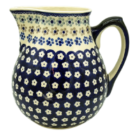 Bunzlauer Vasen-Krug 3 L Dekor Leonie, Seitenansicht