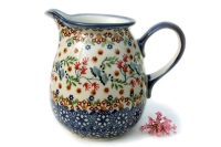 Polish-Pottery-jug-one-pint-Florac-design