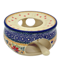 Genuine-Polish-Pottery-warmer-for-teapots-Florac-design