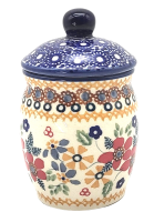 Bunzlauer Keramik Gewürzdose Dekor Blumenwiese