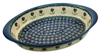 Polish Pottery oval baker 25,5 cm Angelika pattern