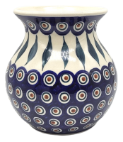Polish Pottery Vase Round (l)