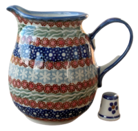 Bunzlauer-Keramik-Krug-400-ml-Dekor-Siena