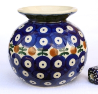 Polish Pottery belly vase W-001 pattern garland